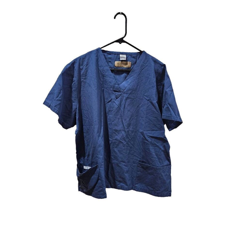 Fashion Seal L scrub top dark blue